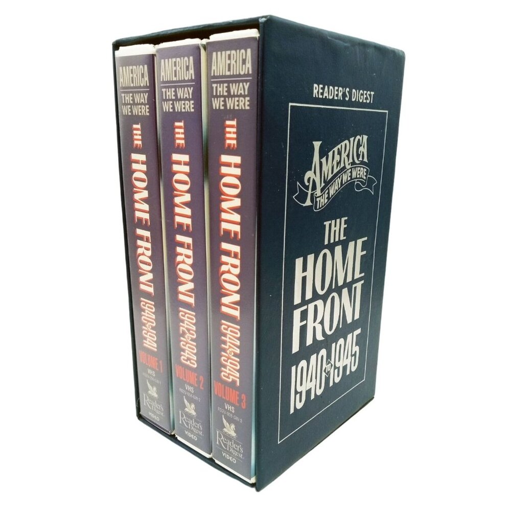 Readers Digest Home Front 1940-1945 VHS Box Set America The Way We Were Vol 1-3